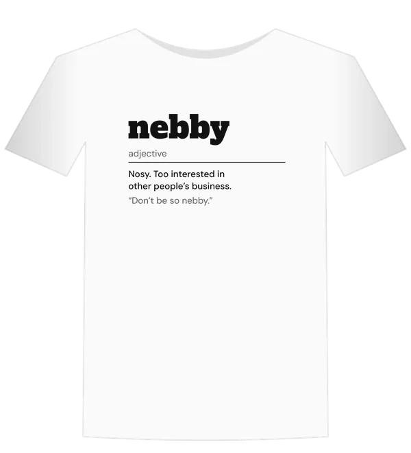 nebby dictionary tee